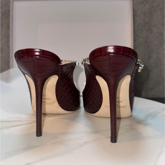 Jimmy Choo bing 100 pumps CCL burgundy - Picture 4 of 9